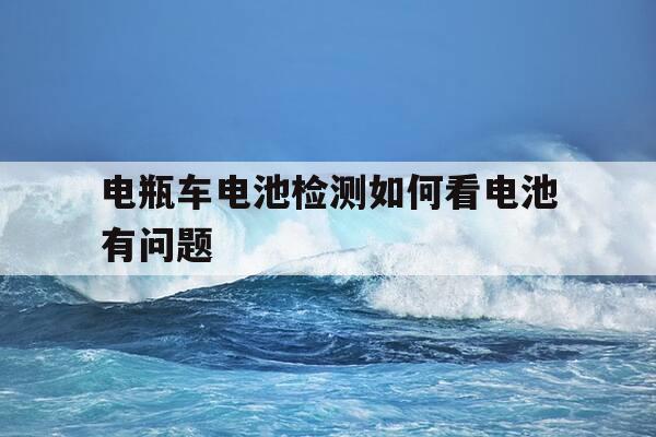 电瓶车电池检测如何看电池有问题-电动车电池怎么检查有没有问题-第1张图片-优惠活动网 电瓶车电池检测如何看电池有问题-电动车电池怎么检查有没有问题-第1张图片-优惠活动网