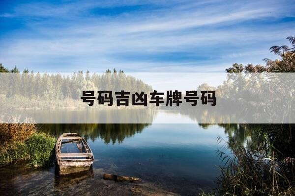 号码吉凶车牌号码-车号码吉凶查询打分-第1张图片-优惠活动网 号码吉凶车牌号码-车号码吉凶查询打分-第1张图片-优惠活动网