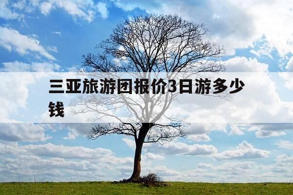 三亚旅游团报价3日游多少钱-旅行团三亚三日游多少钱一人-第1张图片-优惠活动网 三亚旅游团报价3日游多少钱-旅行团三亚三日游多少钱一人-第1张图片-优惠活动网