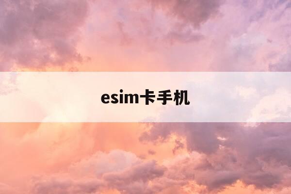 esim卡手机-支持esim卡手机-第1张图片-优惠活动网 esim卡手机-支持esim卡手机-第1张图片-优惠活动网