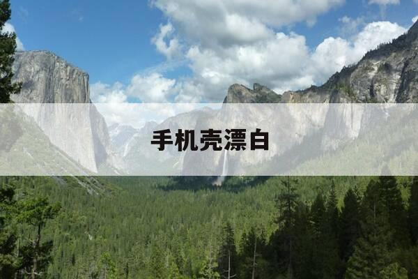 手机壳漂白-手机壳发黄 漂白粉-第1张图片-优惠活动网