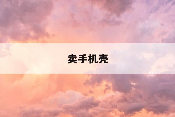 卖手机壳-卖手机壳需要投资多少大概-第1张图片-优惠活动网