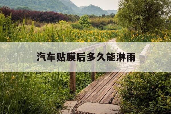 汽车贴膜后多久能淋雨-汽车贴膜后多久能干-第1张图片-优惠活动网