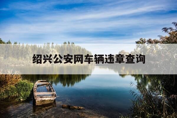 绍兴公安网车辆违章查询-绍兴查违章车辆查询系统-第1张图片-优惠活动网