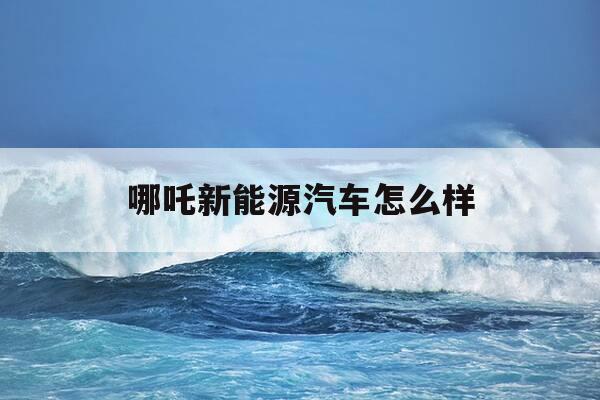 哪吒新能源汽车怎么样-哪吒新能源汽车怎么样值得买吗-第1张图片-优惠活动网