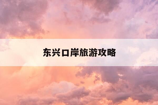 东兴口岸旅游攻略-东兴口岸旅游攻略必去景点-第1张图片-优惠活动网