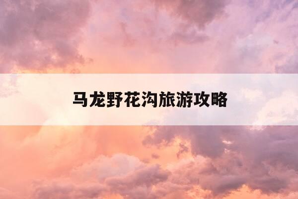 马龙野花沟旅游攻略-马龙野花沟风景区门票多少元-第1张图片-优惠活动网