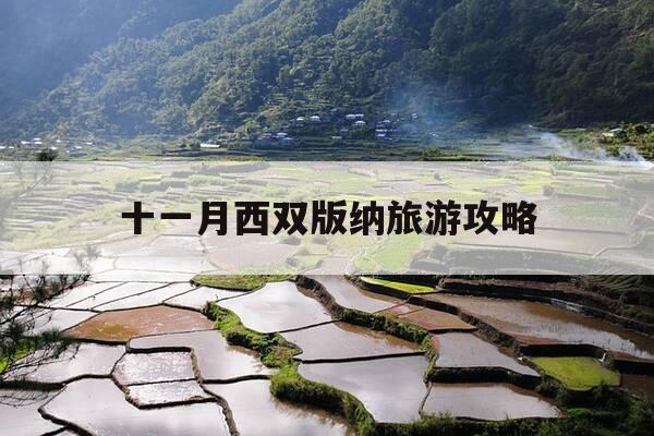 十一月西双版纳旅游攻略-西双版纳11月去好玩吗-第1张图片-优惠活动网 十一月西双版纳旅游攻略-西双版纳11月去好玩吗-第1张图片-优惠活动网