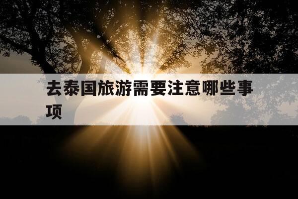 去泰国旅游需要注意哪些事项-去泰国旅游需要注意哪些事项和细节呢-第1张图片-优惠活动网 去泰国旅游需要注意哪些事项-去泰国旅游需要注意哪些事项和细节呢-第1张图片-优惠活动网