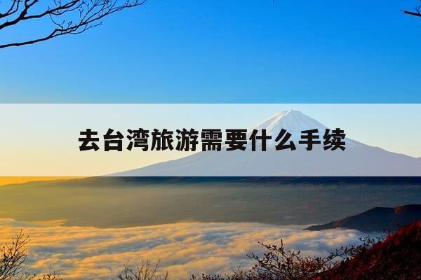 去台湾旅游需要什么手续-去台湾旅游需要什么手续和证件-第1张图片-优惠活动网