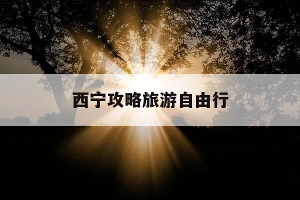 西宁攻略旅游自由行-西宁攻略旅游自由行路线-第1张图片-优惠活动网